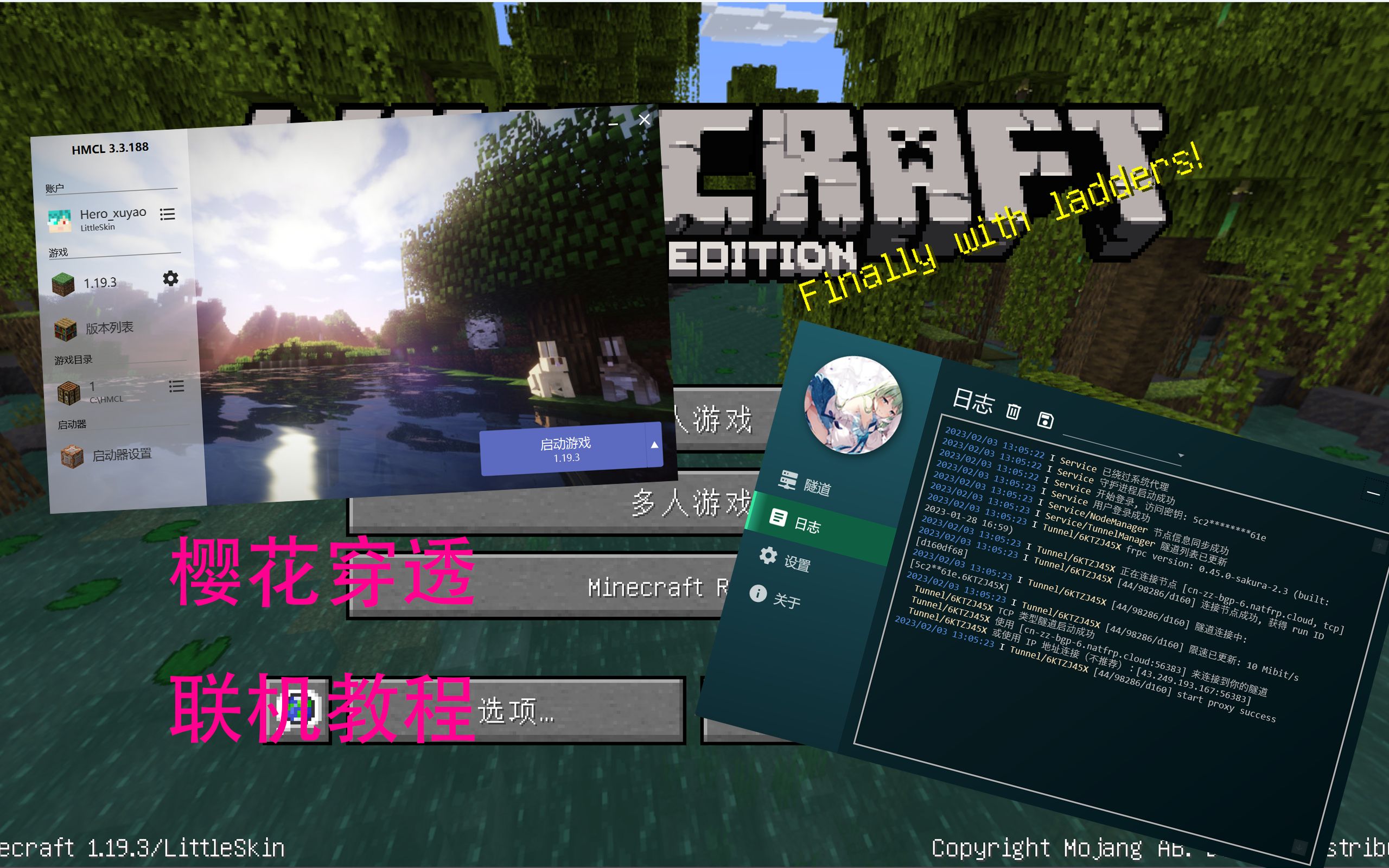 【联机教程】较详细的Sakura樱花映射联机教程(Minecraft)我的世界