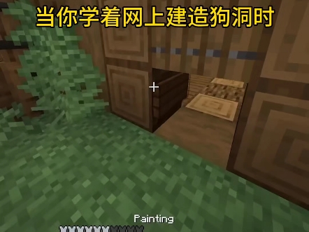 Minecraft: 当你学着网上建造狗洞时我的世界