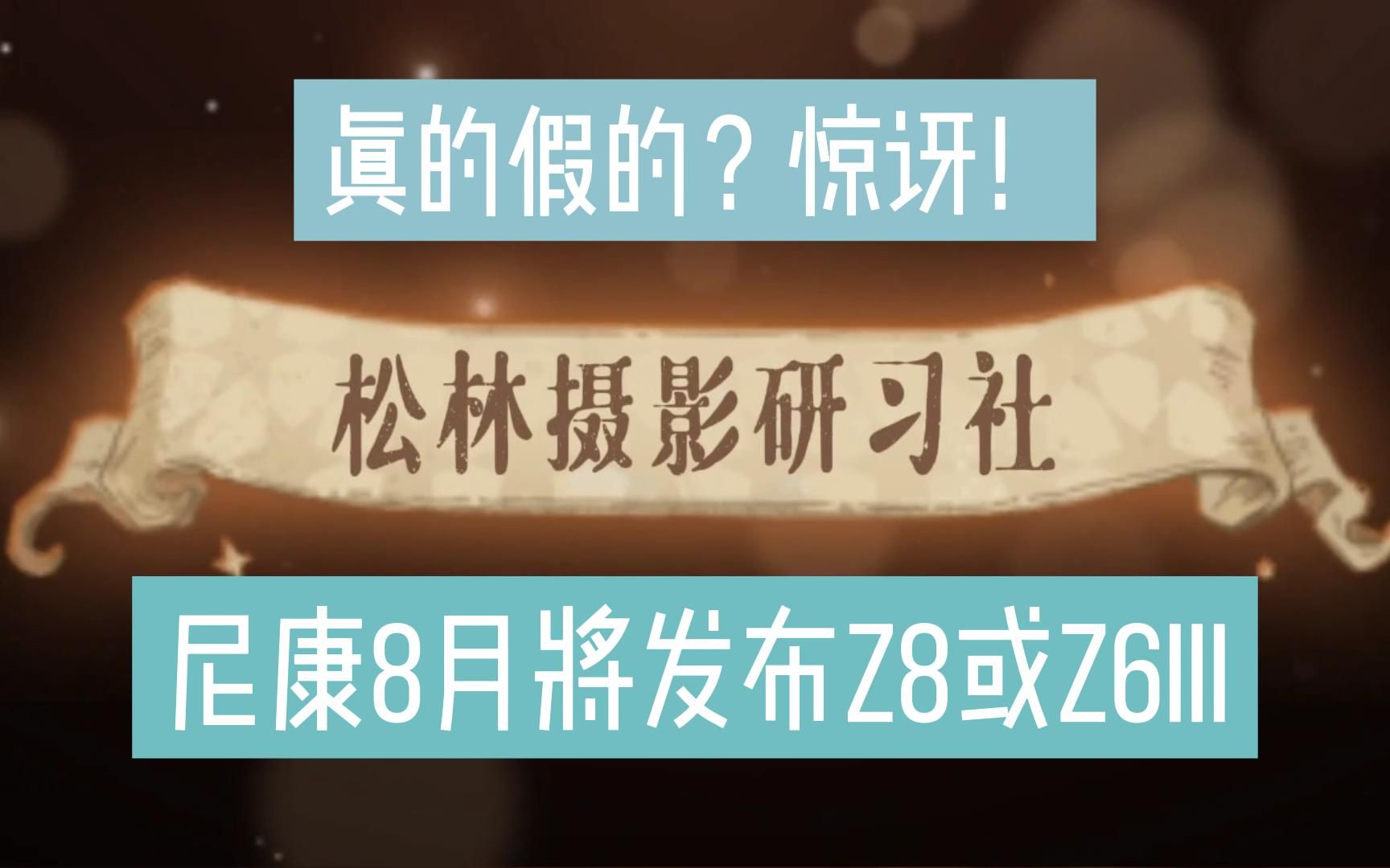 尼康8月将发布Z8或Z6III?真的假的?感觉像在做梦一样!哔哩哔哩bilibili