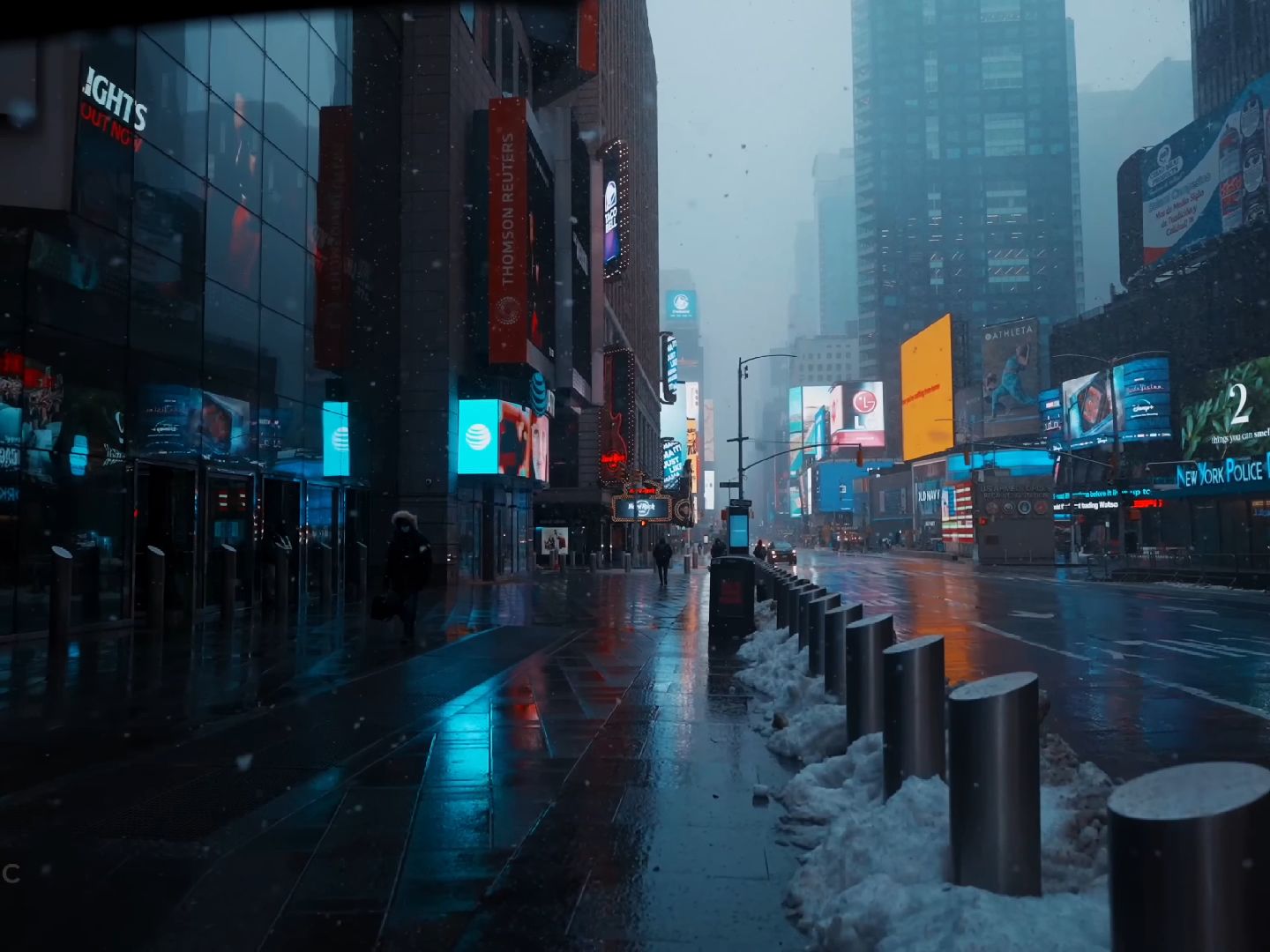 聖誕紐約浪漫雪景|城市白噪音,自習,專注,睡眠,陪伴式聲音,治癒冬季白