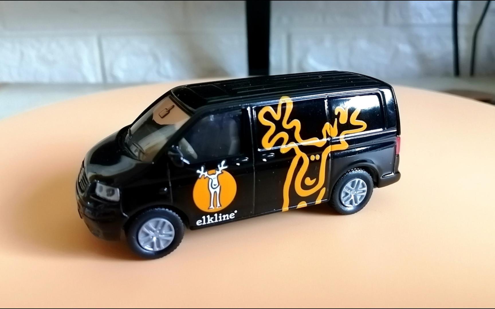 汽车玩具:仕高出品-大众迈特威t5厢型车(德国elkline户外运动品牌涂装