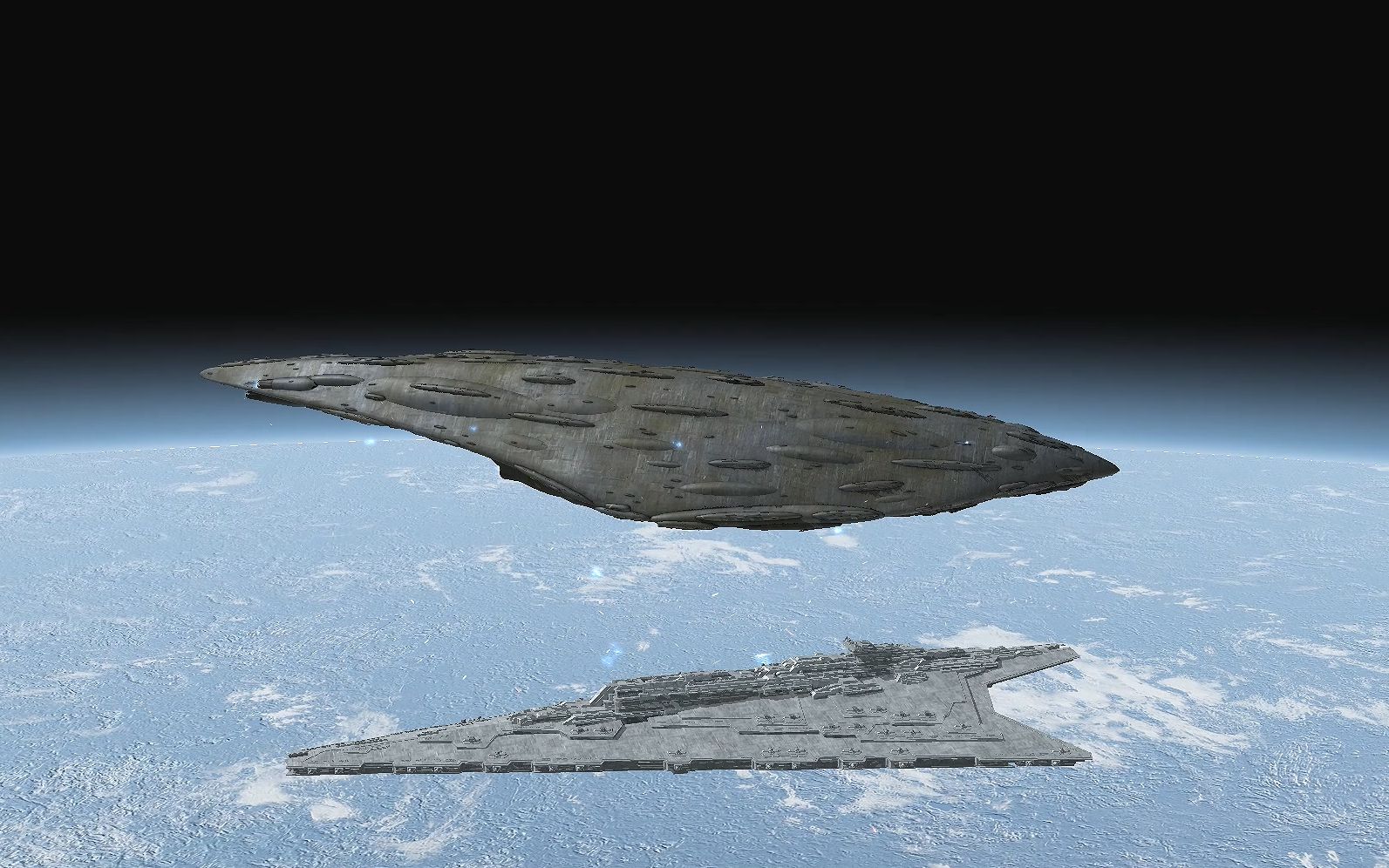 星球大战 帝国战争重制版 子爵级星际无畏舰摧毁歼灭者超级歼星舰