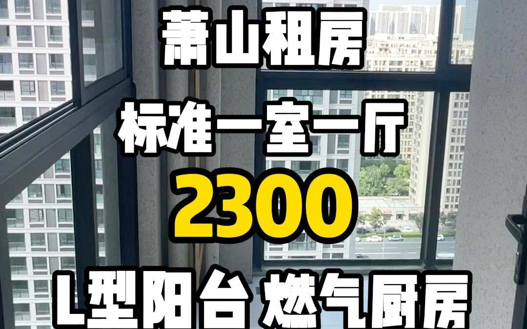 萧山租房丨L型阳台你见过吗?标准一室一厅带阳台燃气厨房才2300哔哩哔哩bilibili