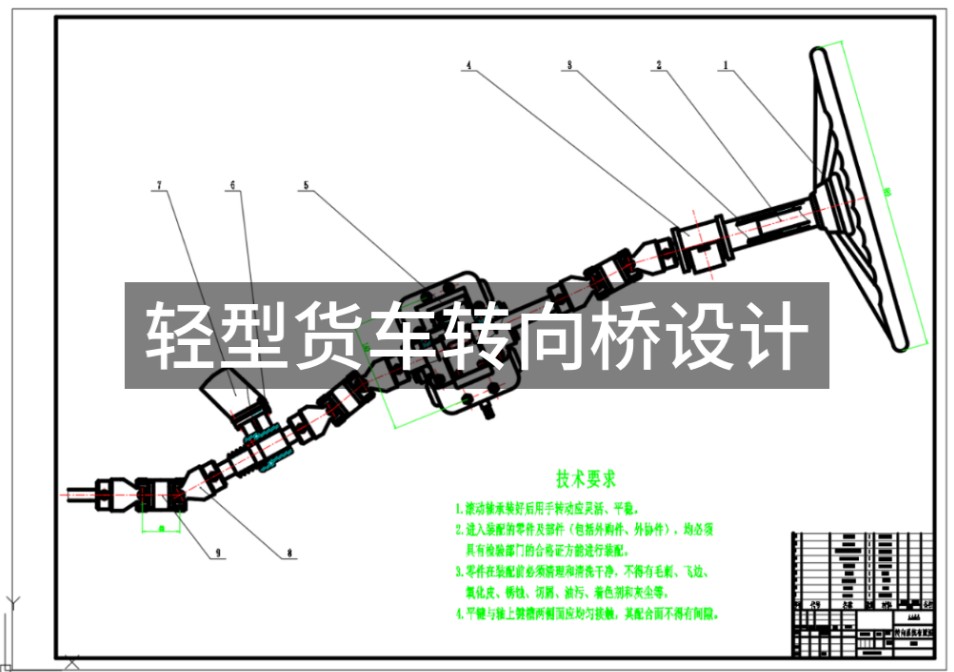 轻型货车转向桥设计 毕业设计 机械设计 转向桥结构设计开题报告哔哩哔哩bilibili