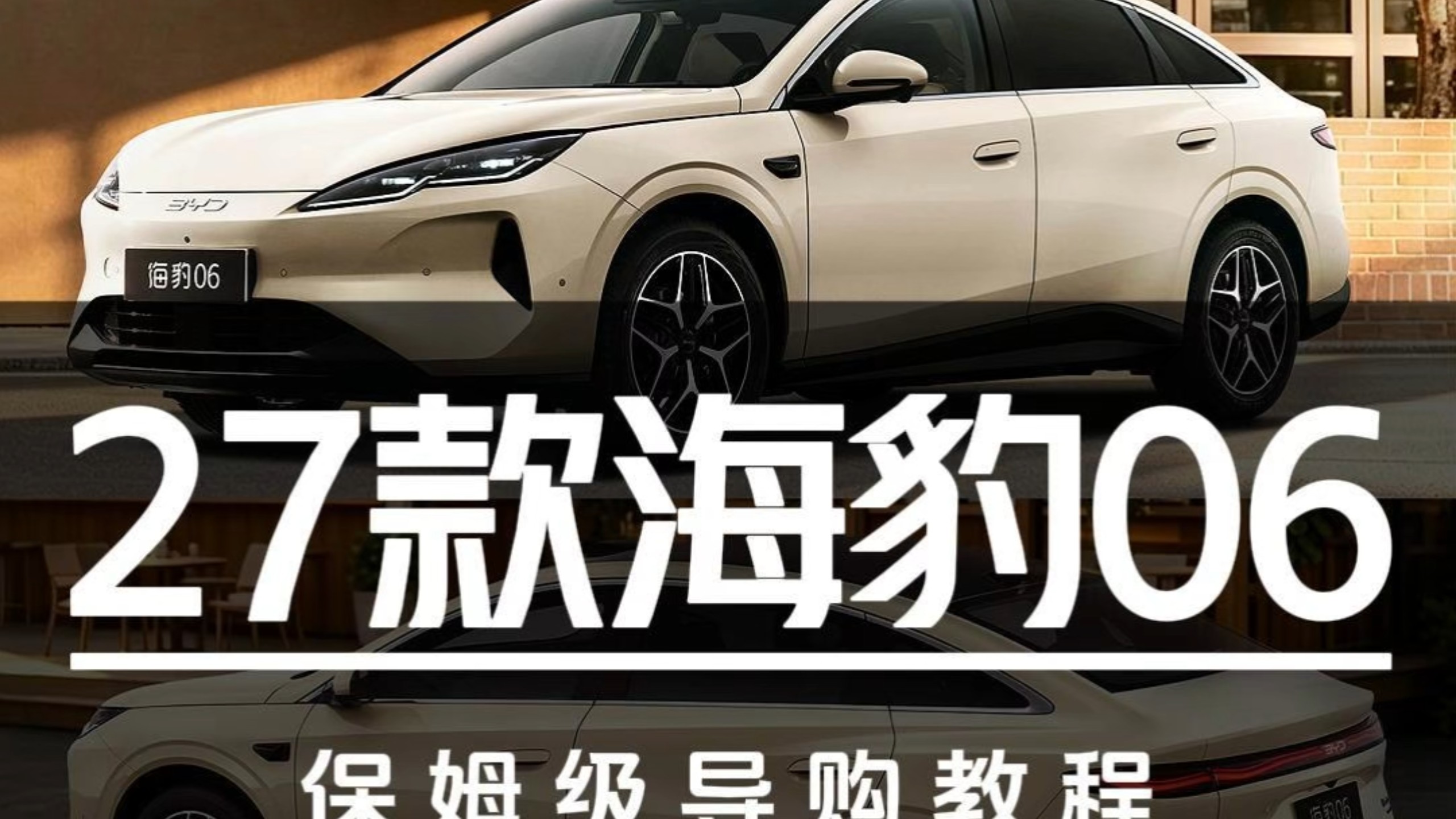 二代刀片10.99万起售！27款海豹06保姆级导购教程
