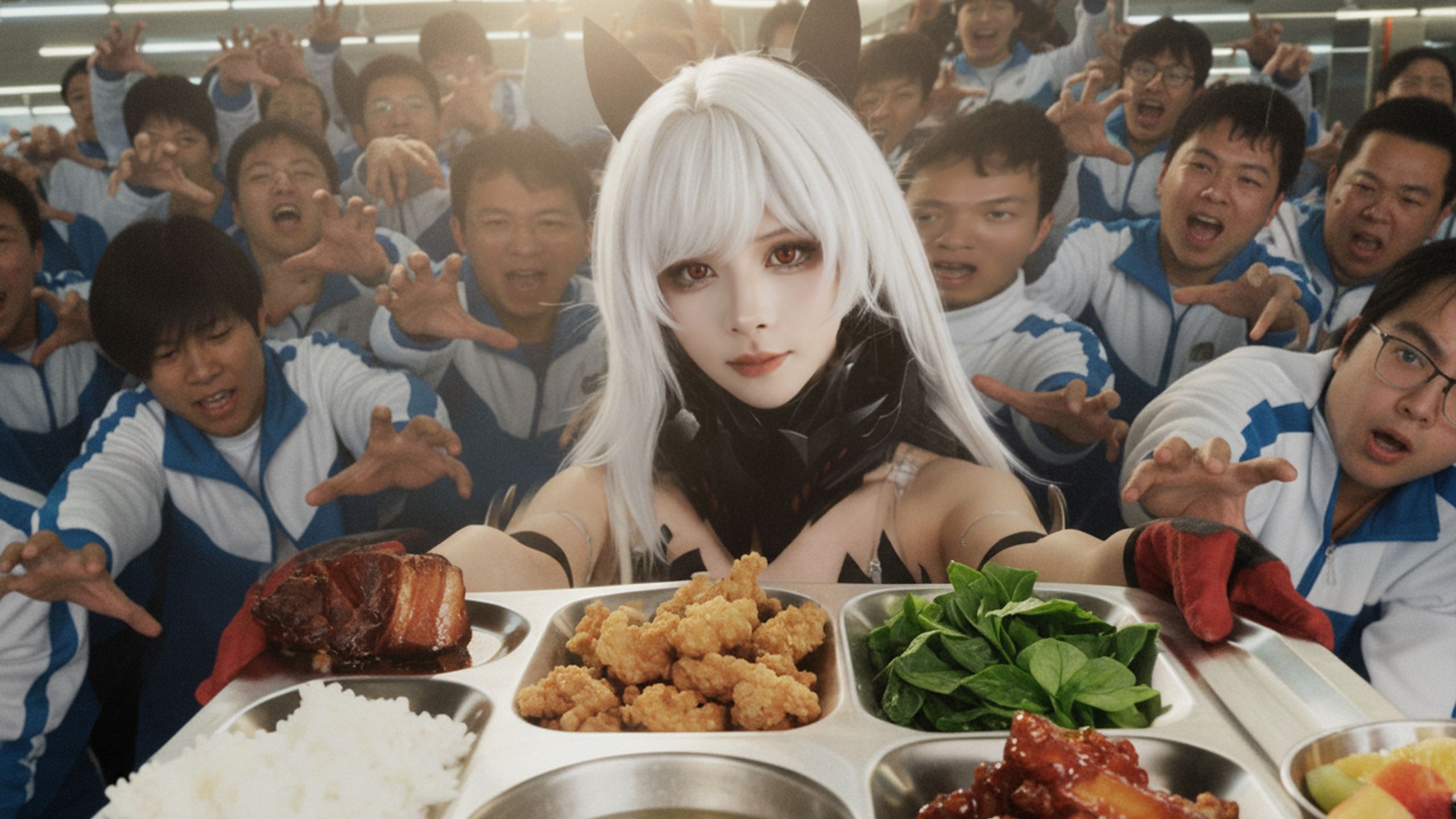 抢饭！特效小哥大战抢饭女王！