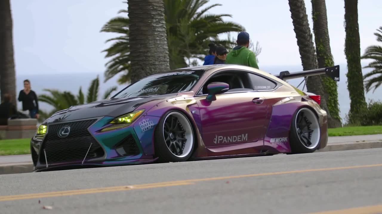 竞技风格外观的气动宽体雷克萨斯rc f