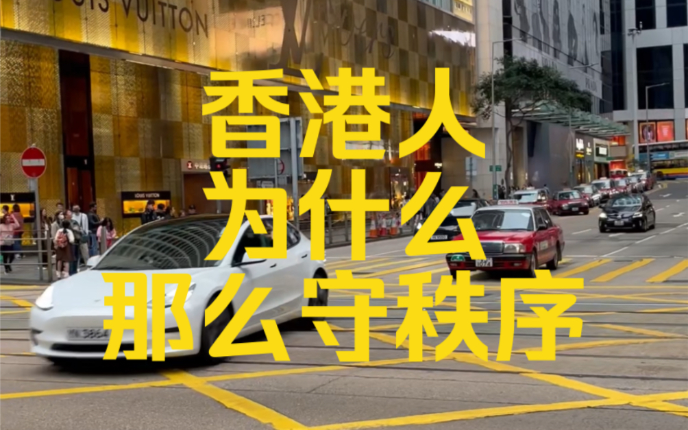 [图]香港人为什么都这么遵守交通秩序？# 香港生活 #香港旅游攻略