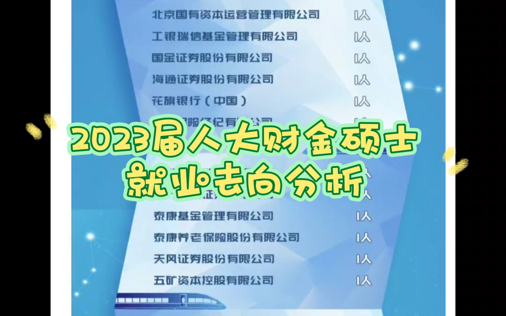 【断层式领先的就业】2023届中国人民大学财金学院硕士就业去向分析哔哩哔哩bilibili