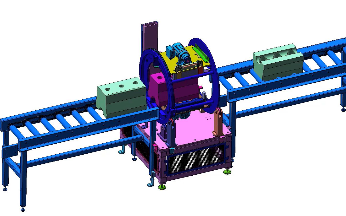 链条翻转机构设计,如何通过链条实现180度翻转?