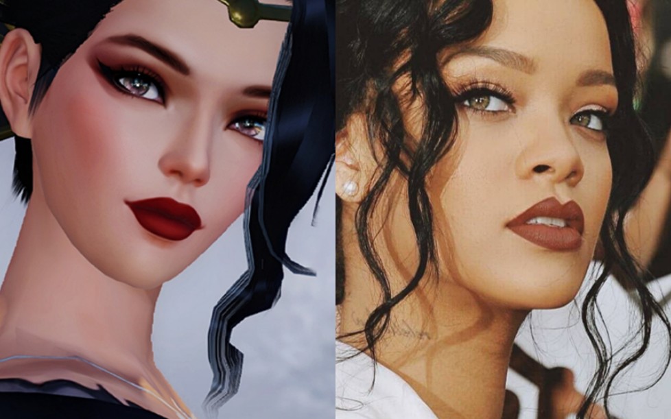 [一梦江湖捏脸]rihanna仿捏