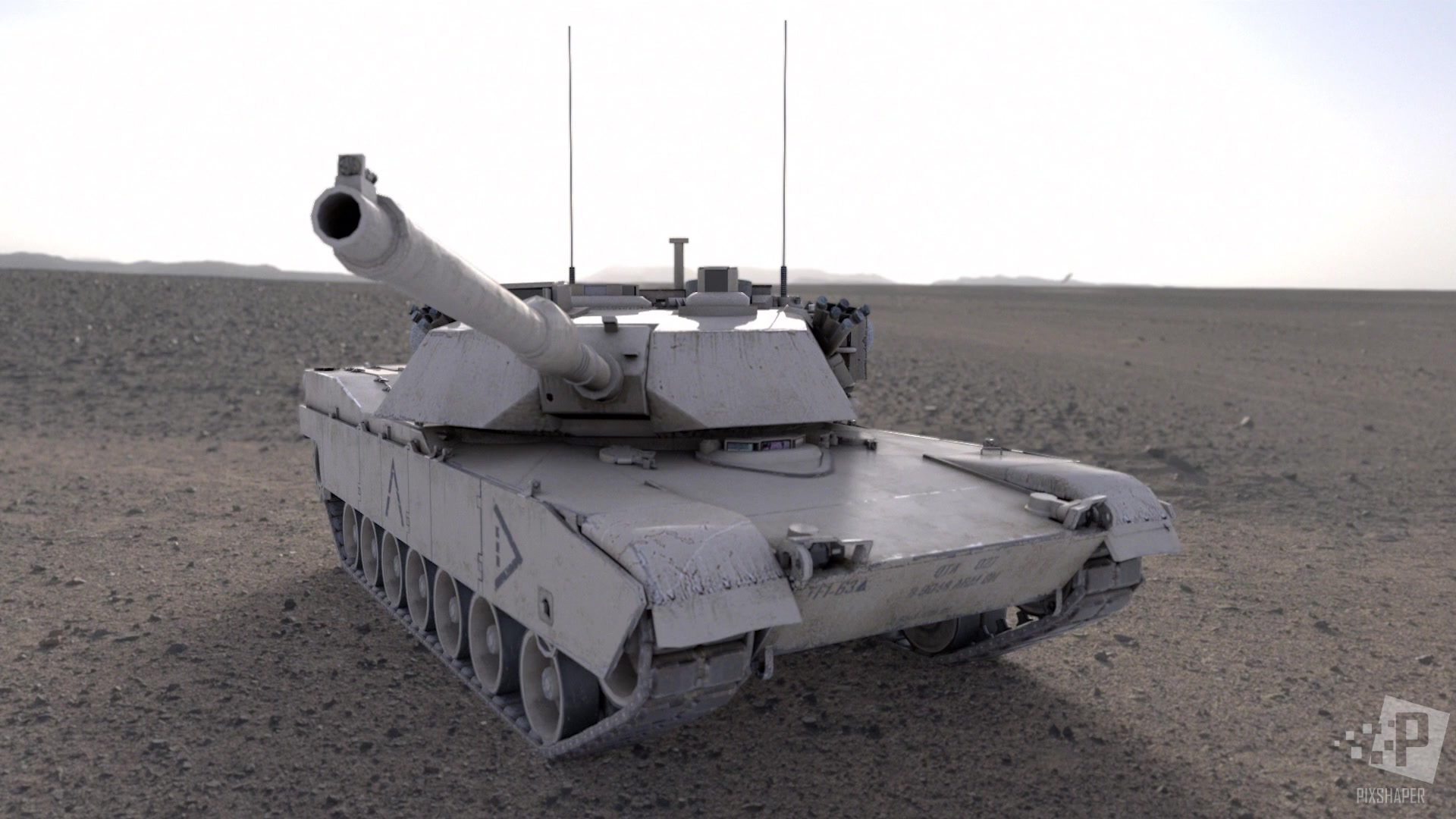 m1艾布拉姆斯坦克动画制作解析视频