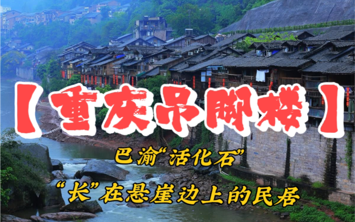 【重庆育才中学学生制作】巴渝“活化石”—“长”在悬崖边上的民居—重庆吊脚楼哔哩哔哩bilibili