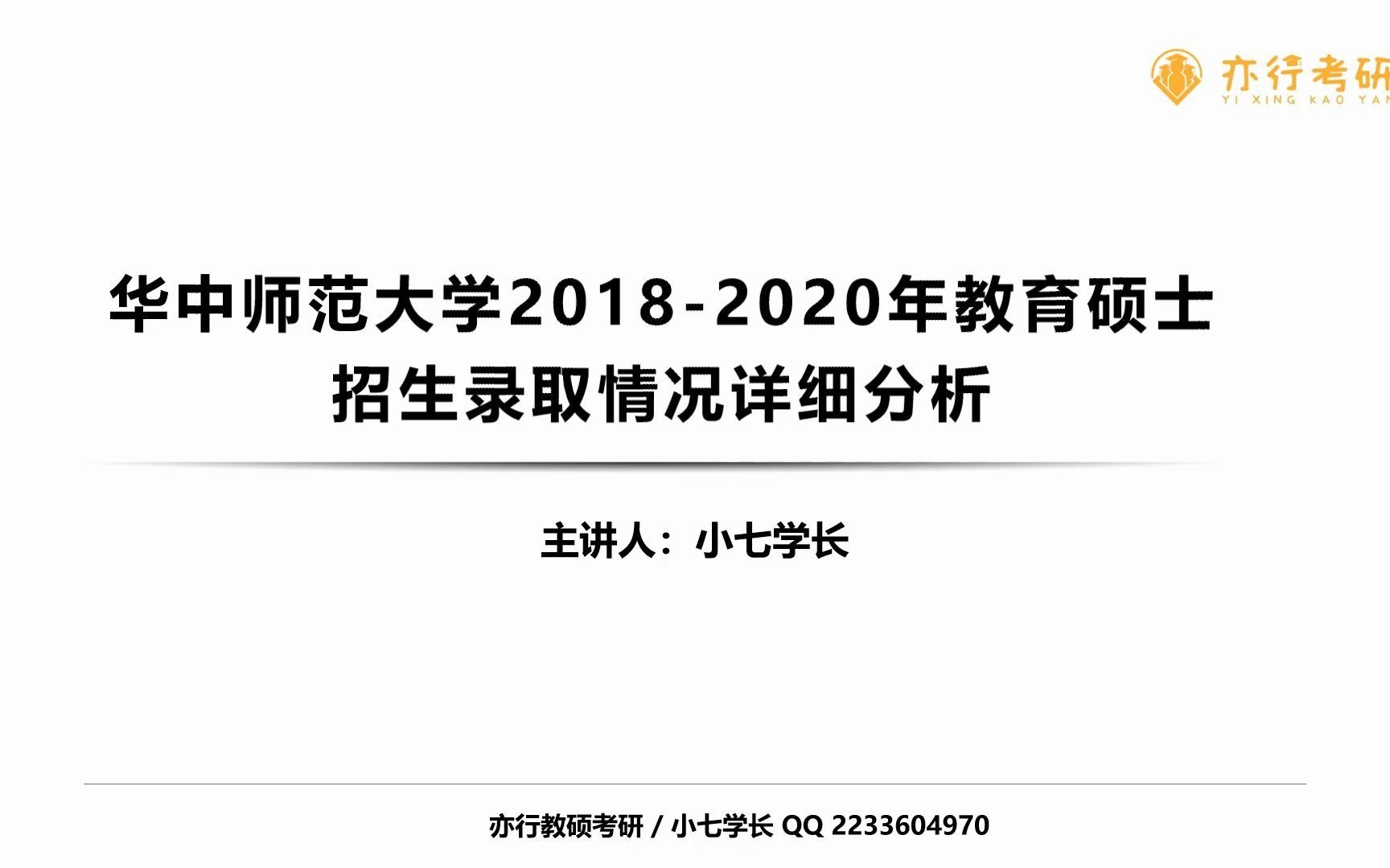 华中师范大学教育硕士20182020年招生录取情况详细分析哔哩哔哩bilibili