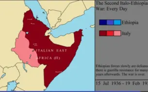 Download Video: 【历史地图】意大利与埃塞俄比亚的战争(1894～1937)