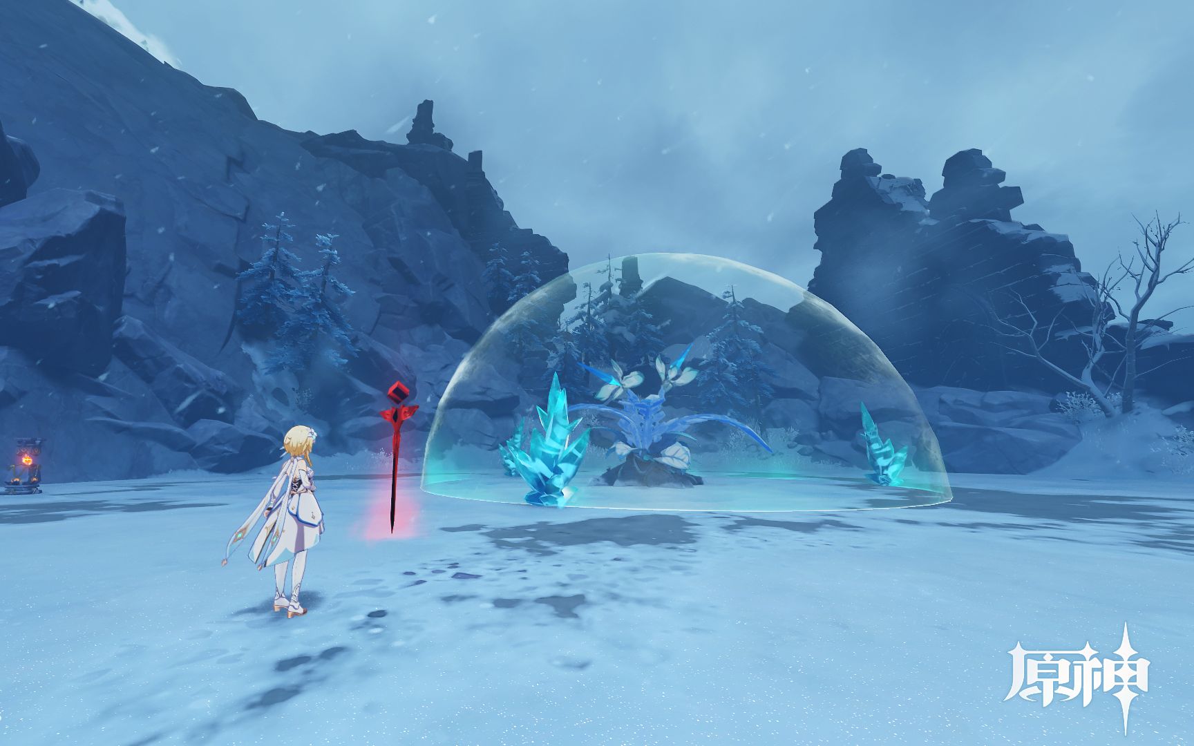 原神雪山急冻树初始角色通关实战