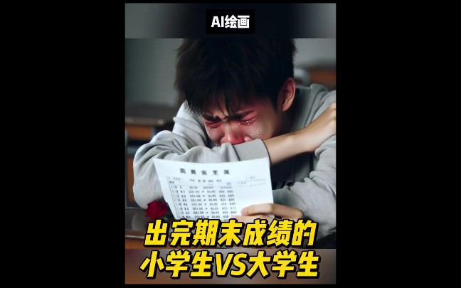 期末成绩出来后的小学生vs大学生哔哩哔哩bilibili