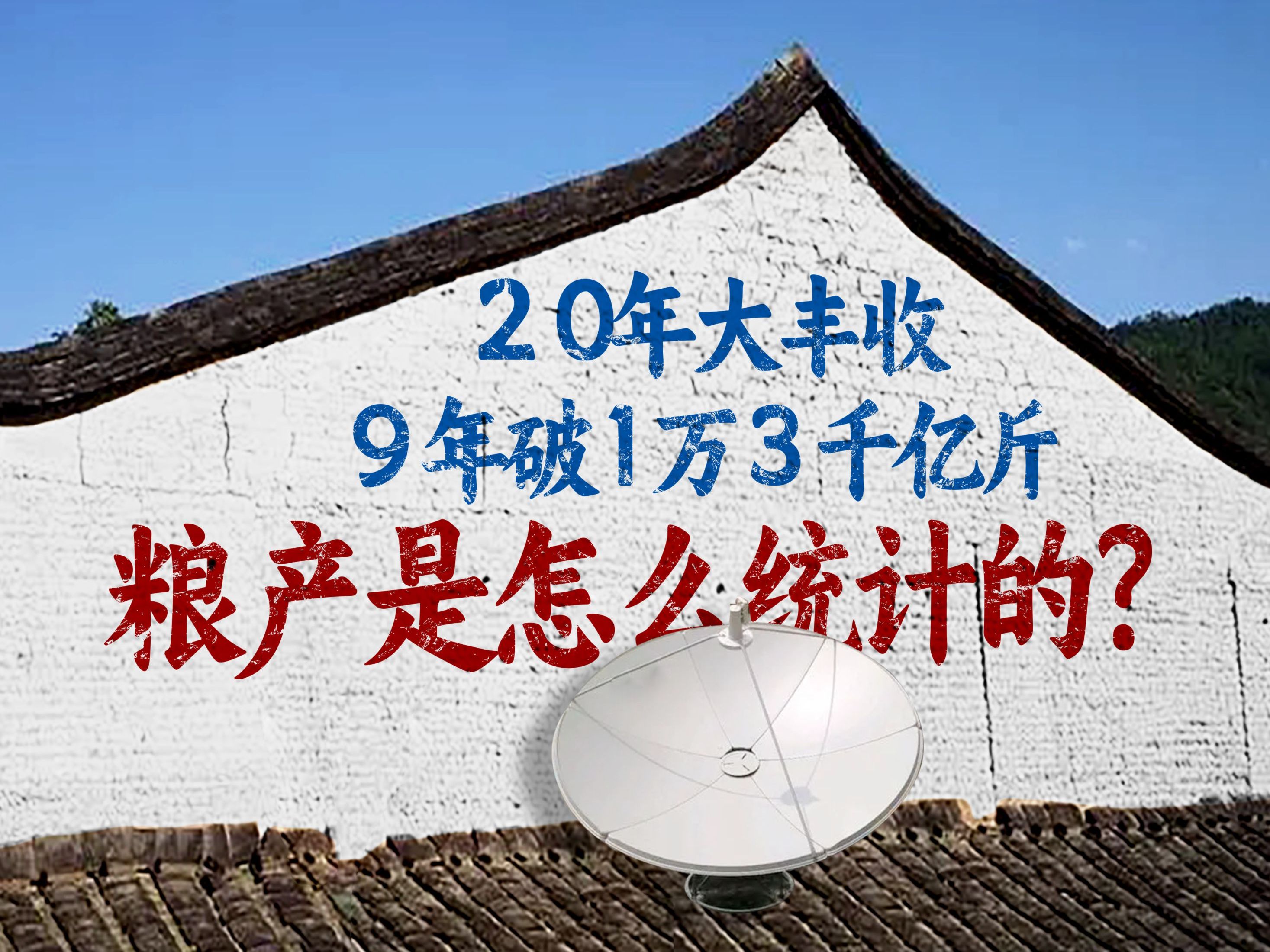 连续20年大丰收,粮食产量一年高过一年,怎么统计的?哔哩哔哩bilibili