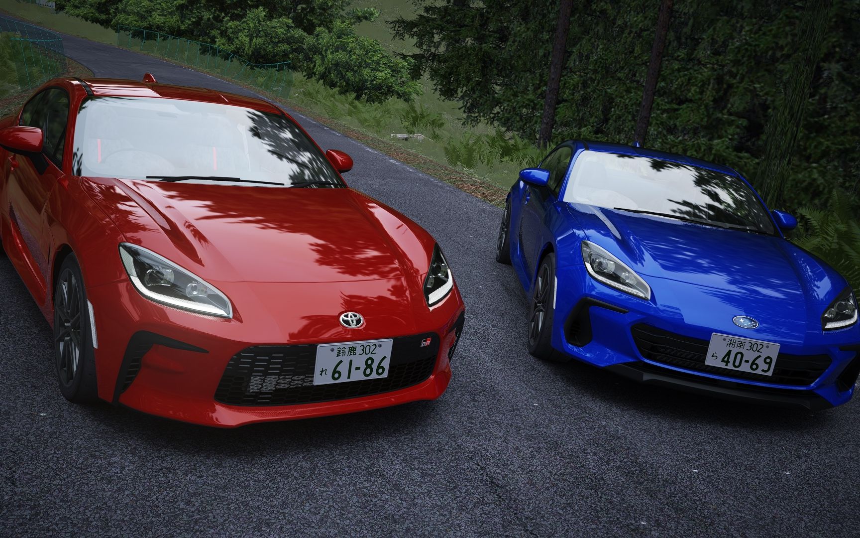 gunsai touge: toyota gr86 vs subaru brz