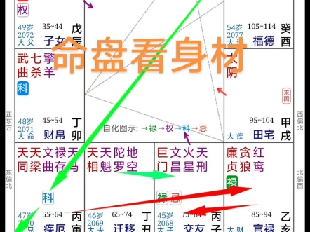 紫微斗数论身材,疾厄宫主身体 迁父两宫是表象宫,三者吉化串联多禄且有天同禄的话身材容易发胖,减肥不易,禄越多越明显.哔哩哔哩bilibili