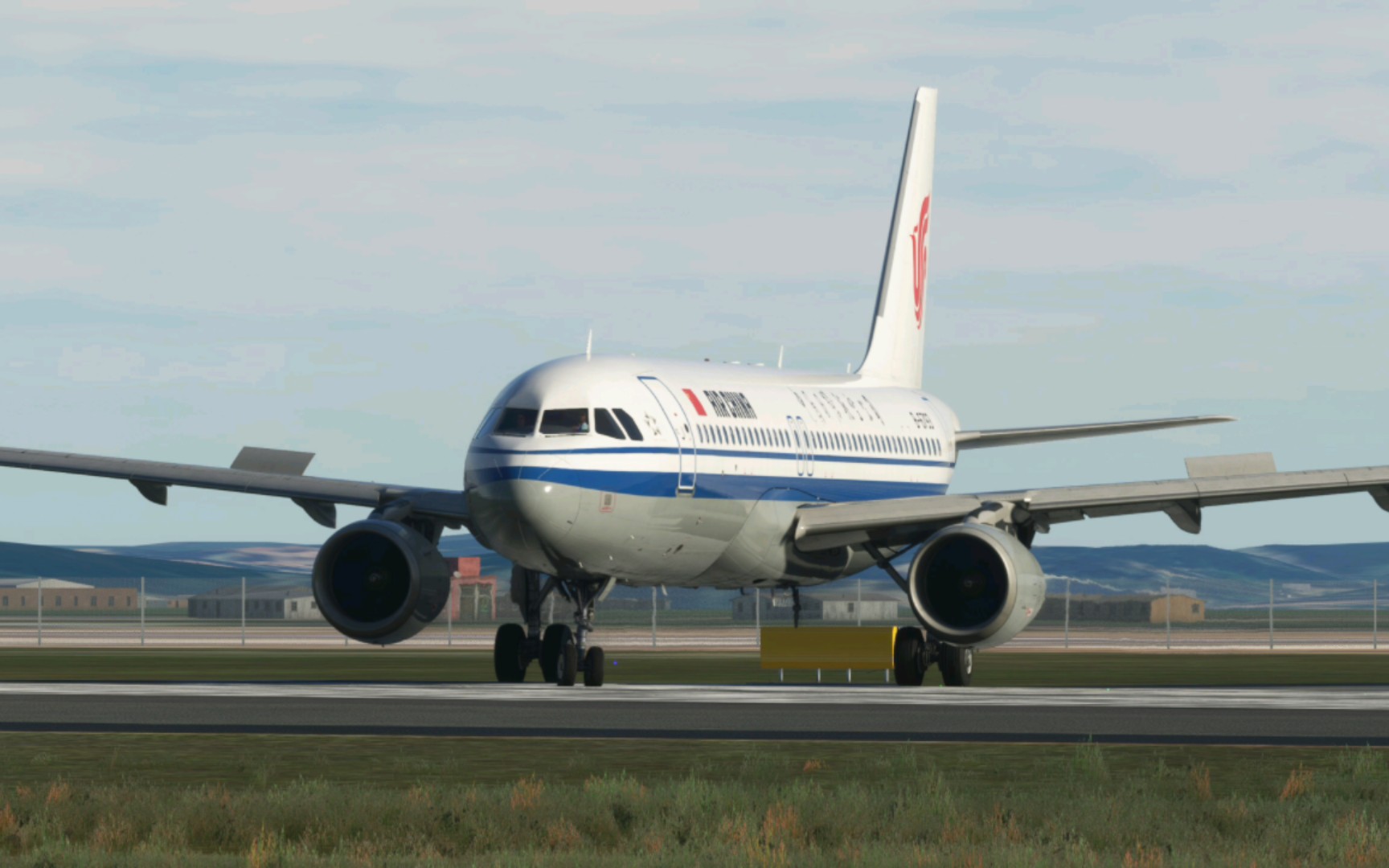 《微软模拟飞行2020》长春龙嘉国际机场a320起飞