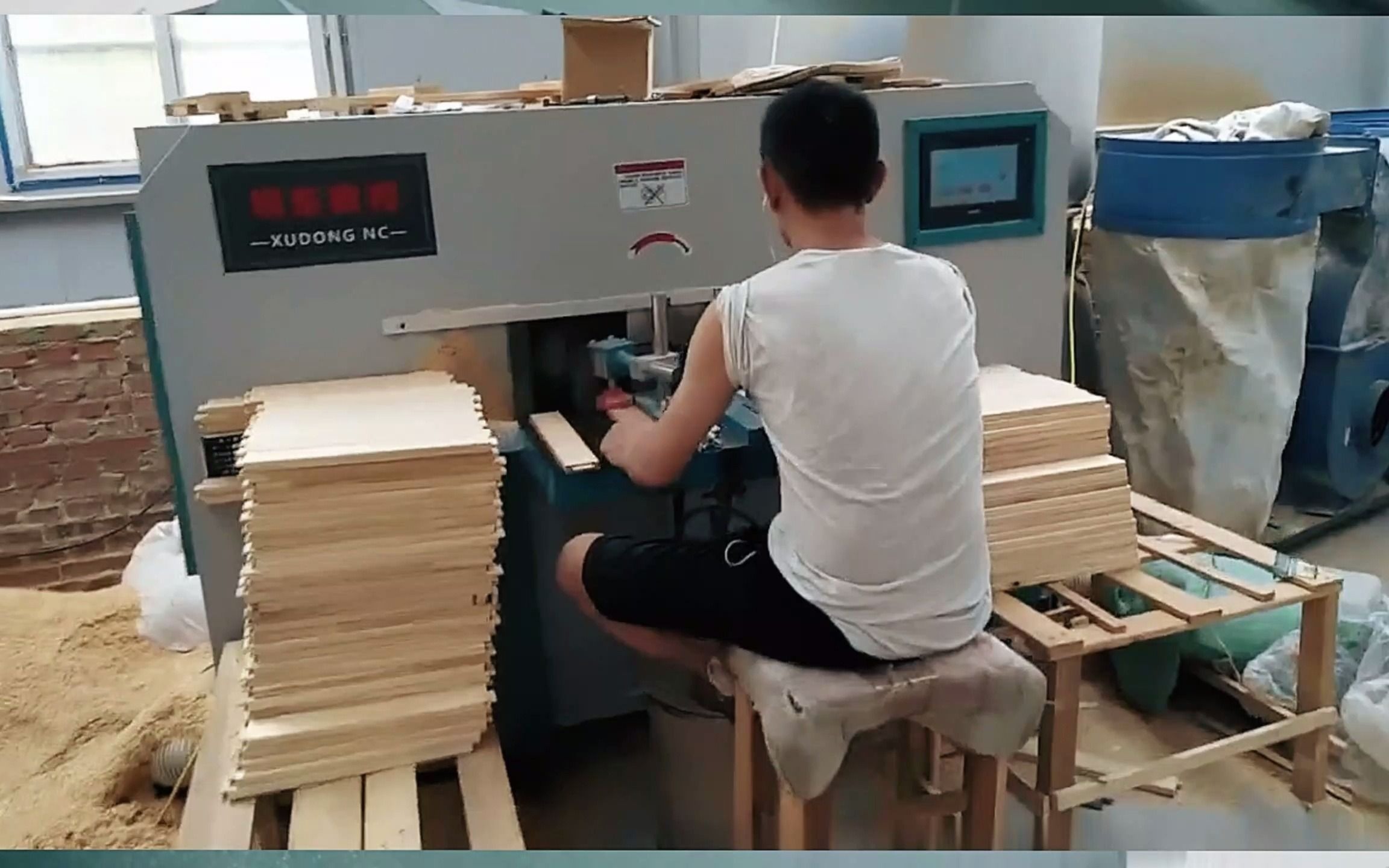 自动榫头机 木工燕尾榫机运作视频展示 (2)