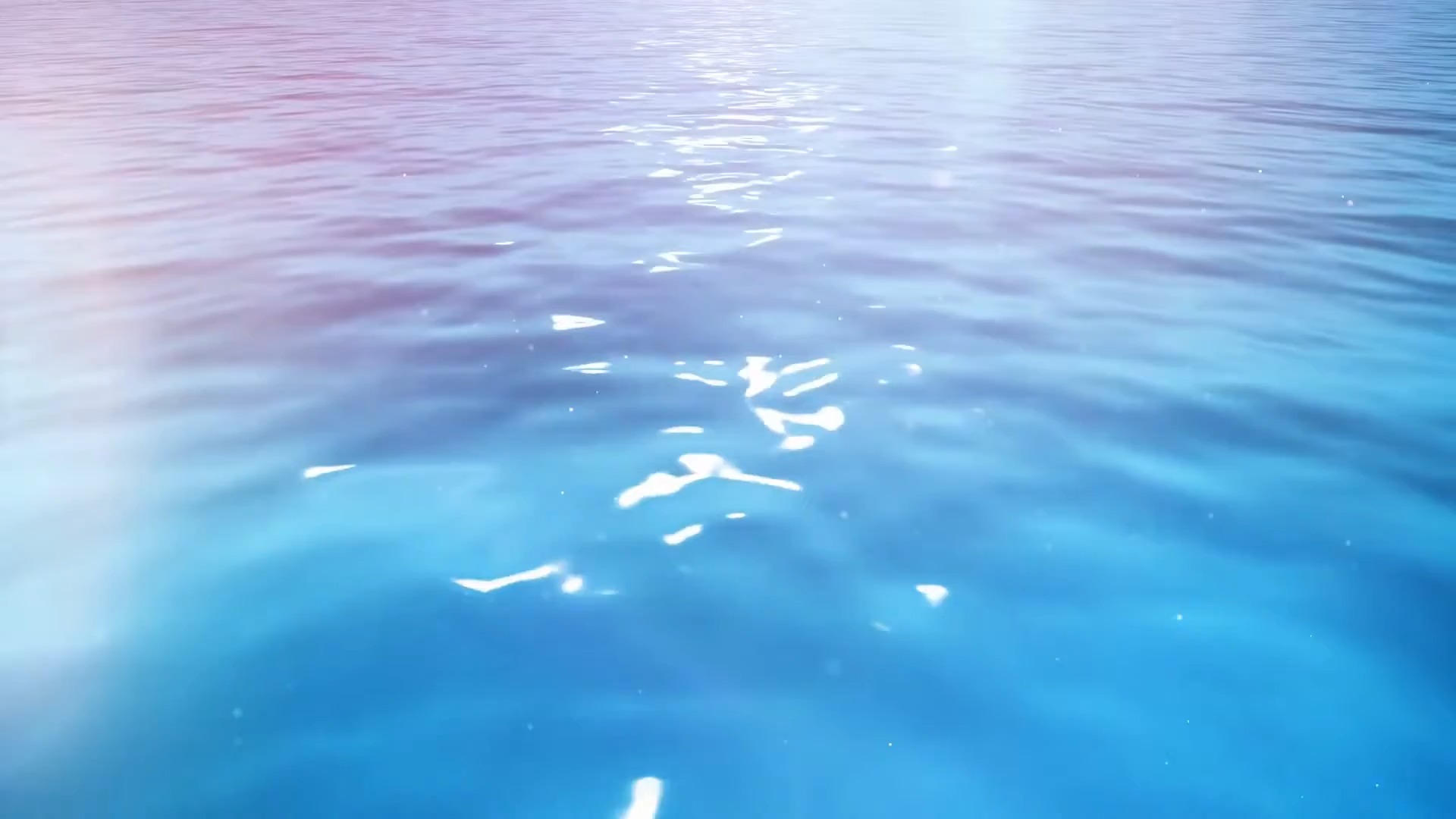 粉蓝色水面流动波光凌凌动态循环视频背景❤️