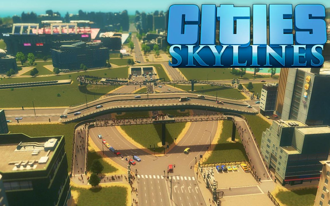 在著名大专旁建设桥下公园 | 城市天际线 #4 (Cities: Skylines)哔哩哔哩bilibili