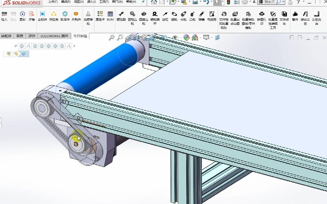 Solidworks非标机械设计案例—输送机构设计哔哩哔哩bilibili