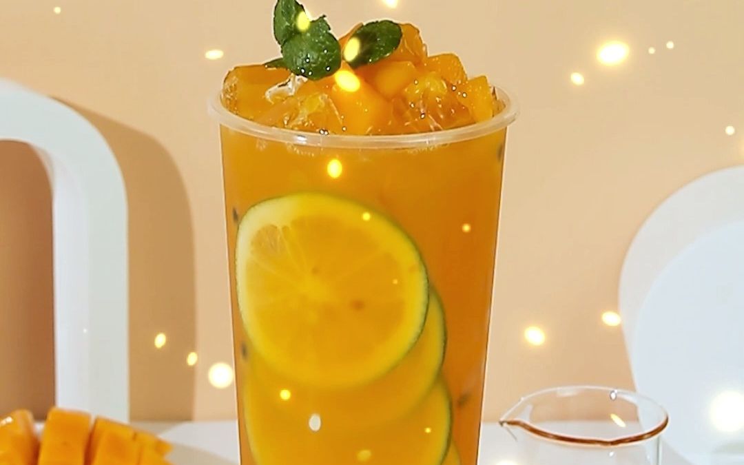 茉莉百香芒果,这是什么神仙饮品,兄弟们,我感觉我可以开店了