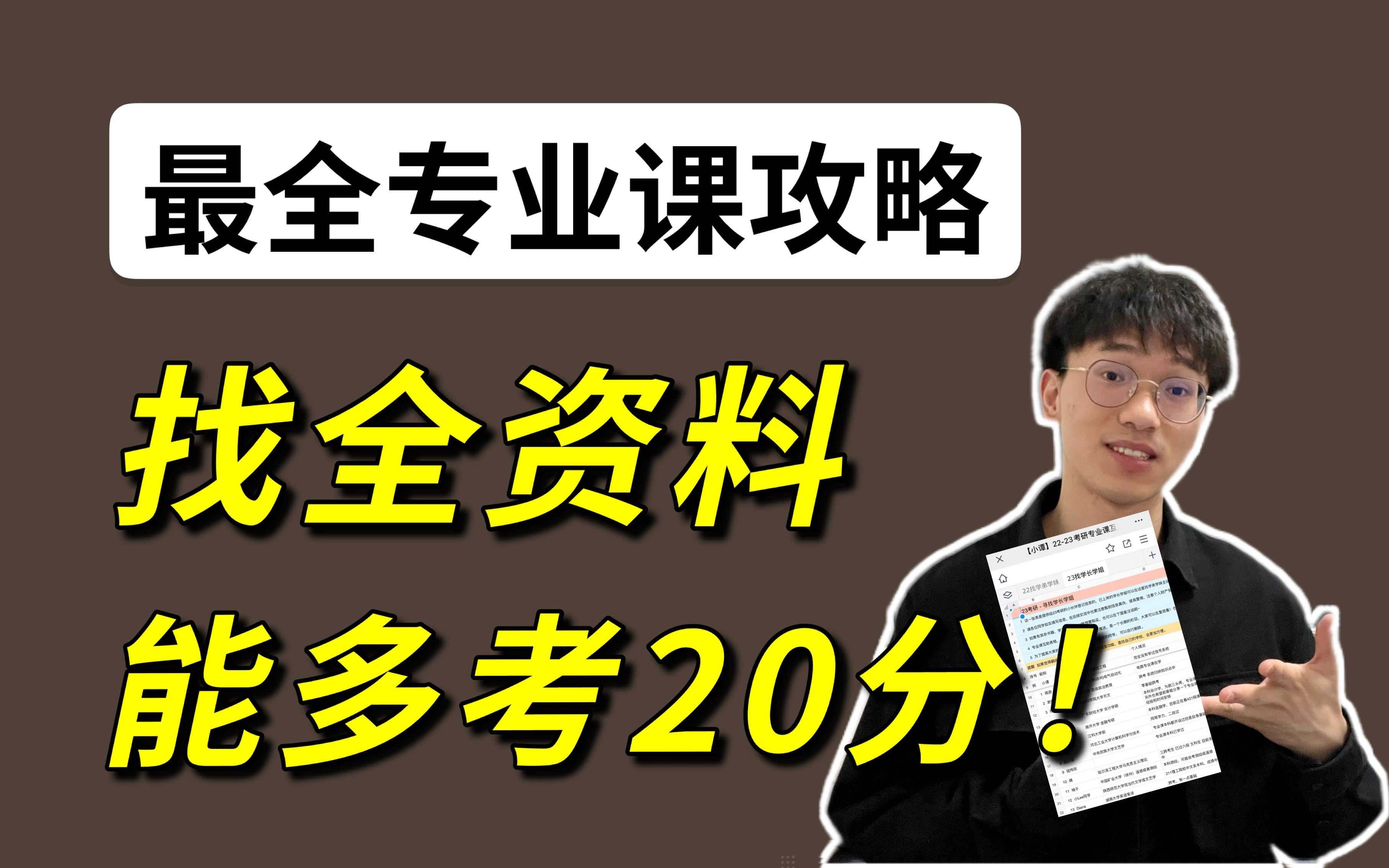 [图]【考研441分】专业课资料如何搜集？真的很重要，起码多考20分！