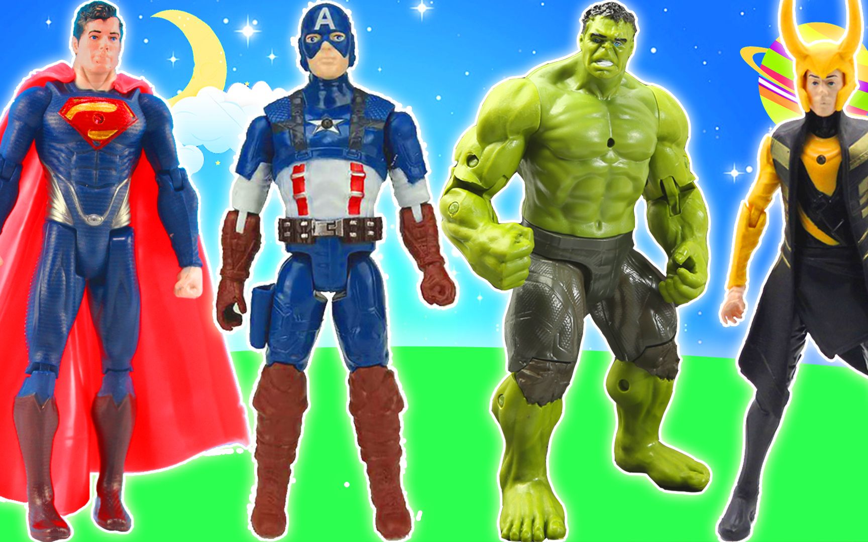 复仇者联盟3玩具!超人美国队长绿巨人大战洛基_哔哩哔哩_bilibili