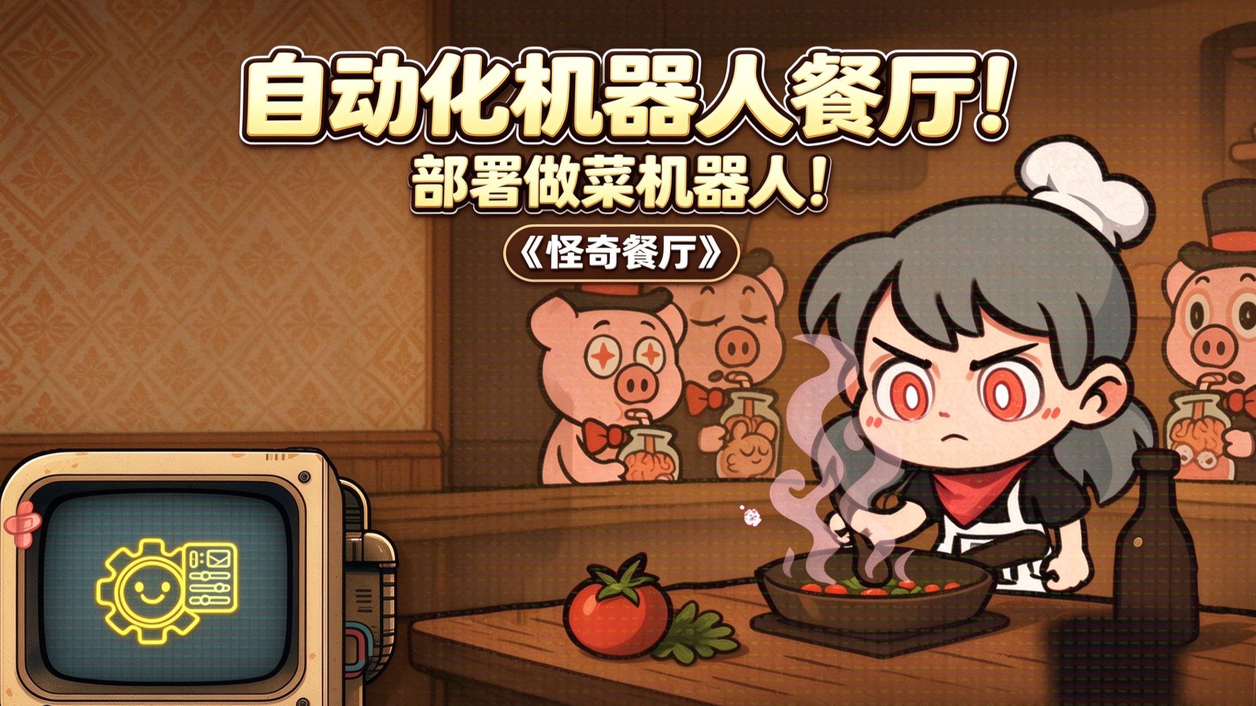 自动化机器人餐厅！部署做菜机器人！《怪奇餐厅》