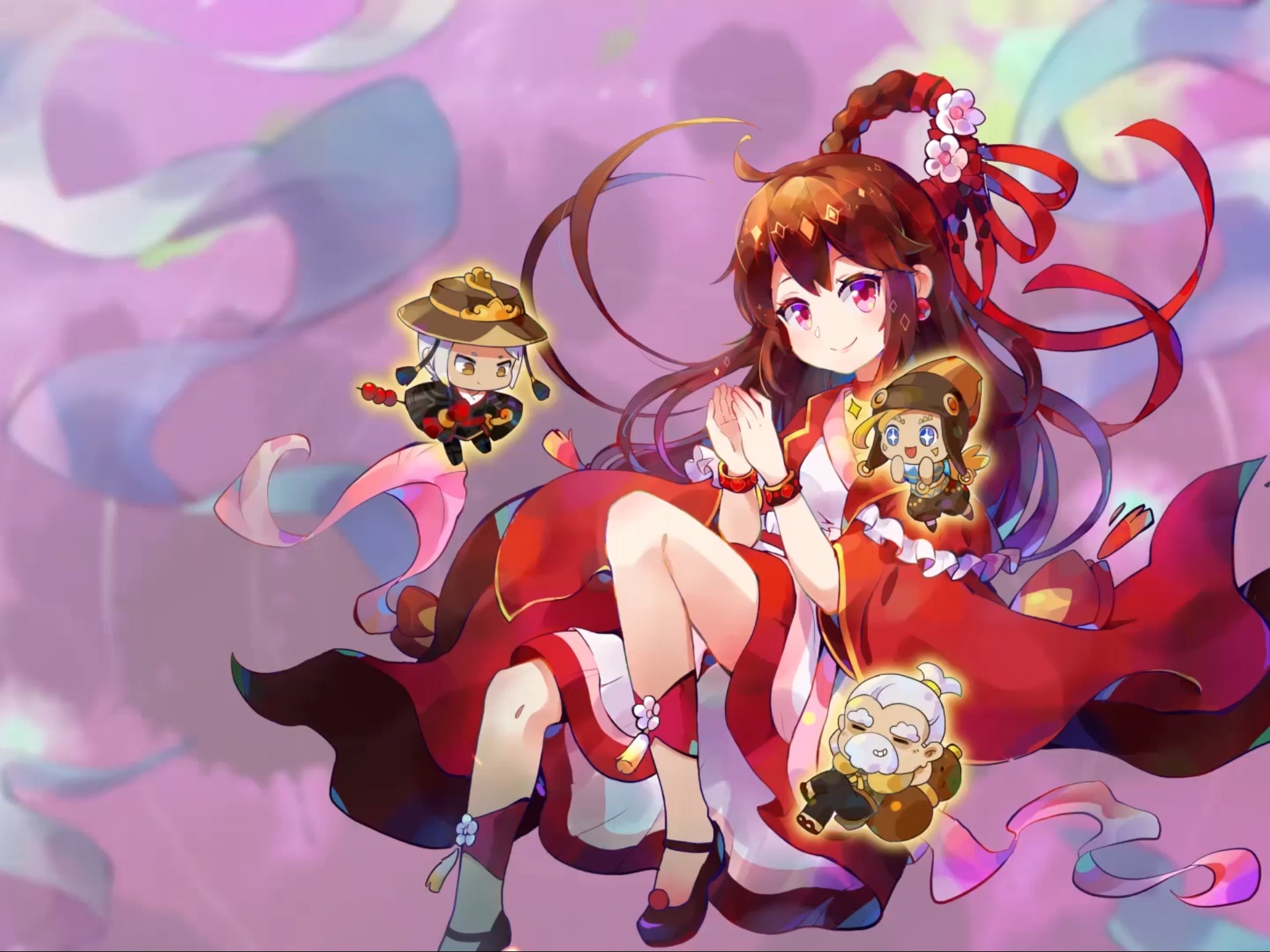 横屏 过年的花小楼的屏保