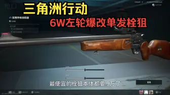 Download Video: 6w哈夫币！左轮爆改单发栓狙！便宜皮实！ 三角洲行动