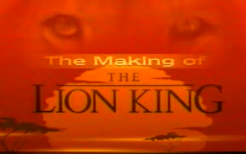 [图]The Making Of 'The Lion King(1994版狮子王制作特辑纪录片 繁体字幕 渣画质)