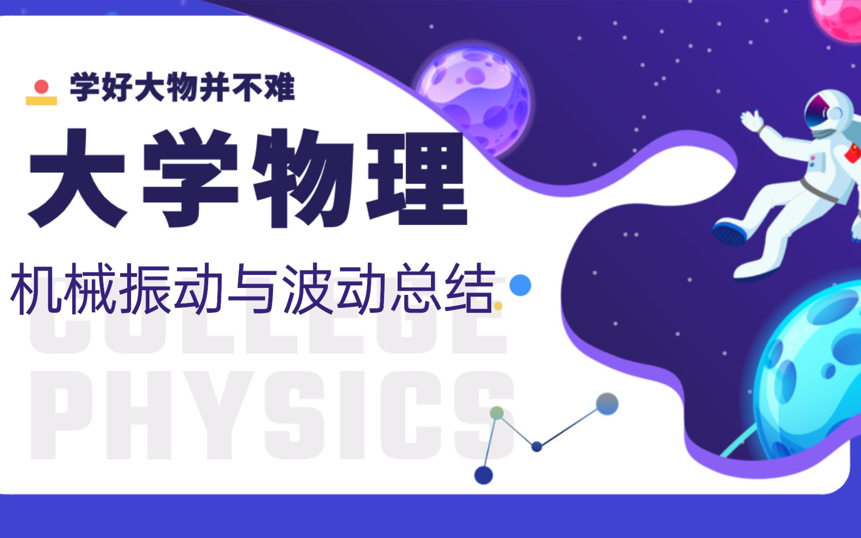 大学物理2021第二十六讲:机械振动和波动总结哔哩哔哩bilibili