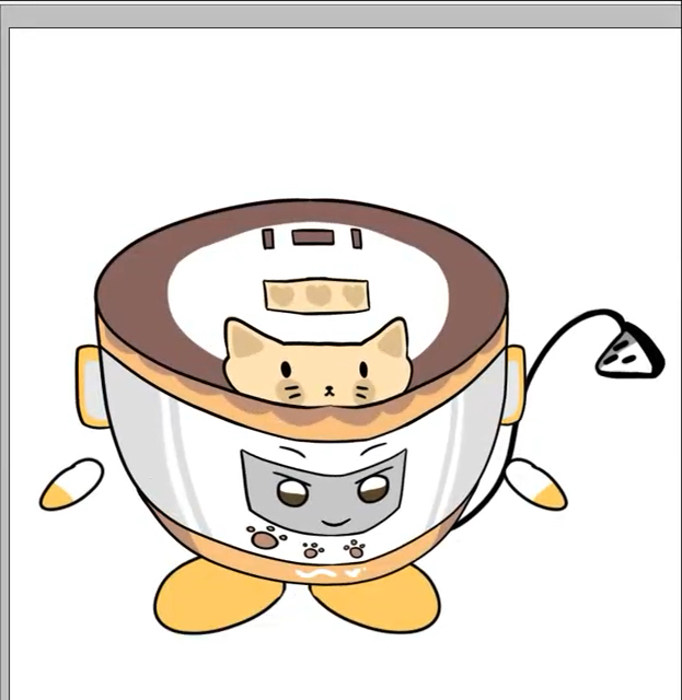 猫猫电饭煲来喽~可爱捏~谢谢@默咕咕_morh 啵啵