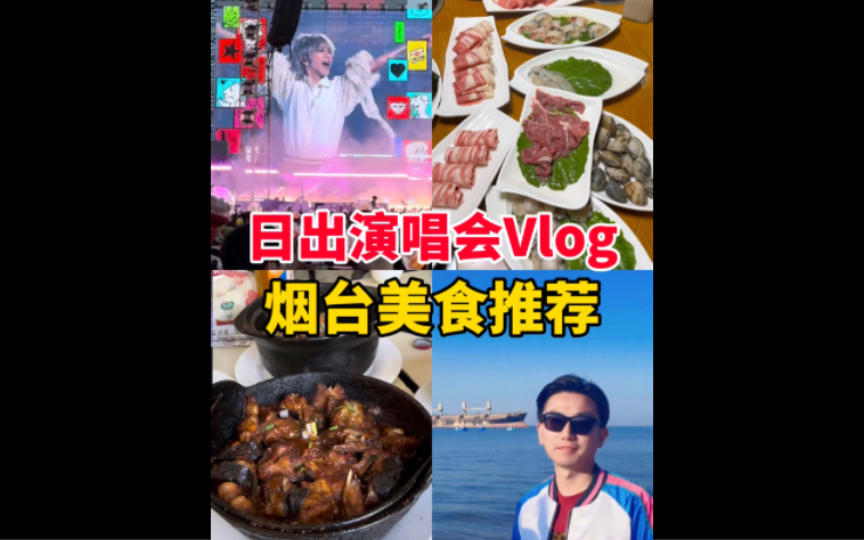 日出演唱会Vlog 烟台威海美食推荐哔哩哔哩bilibili