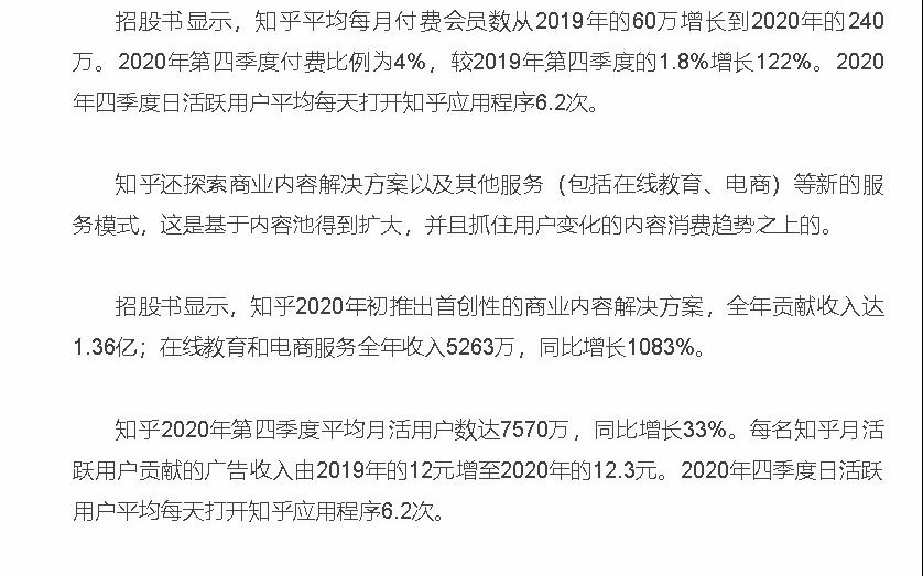 知乎提交IPO申请 招股书披露多个新变现渠道ipo经济观察报总营收网易财经哔哩哔哩bilibili