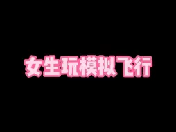 Descargar video: 女生玩模拟飞行vs男生玩模拟飞行