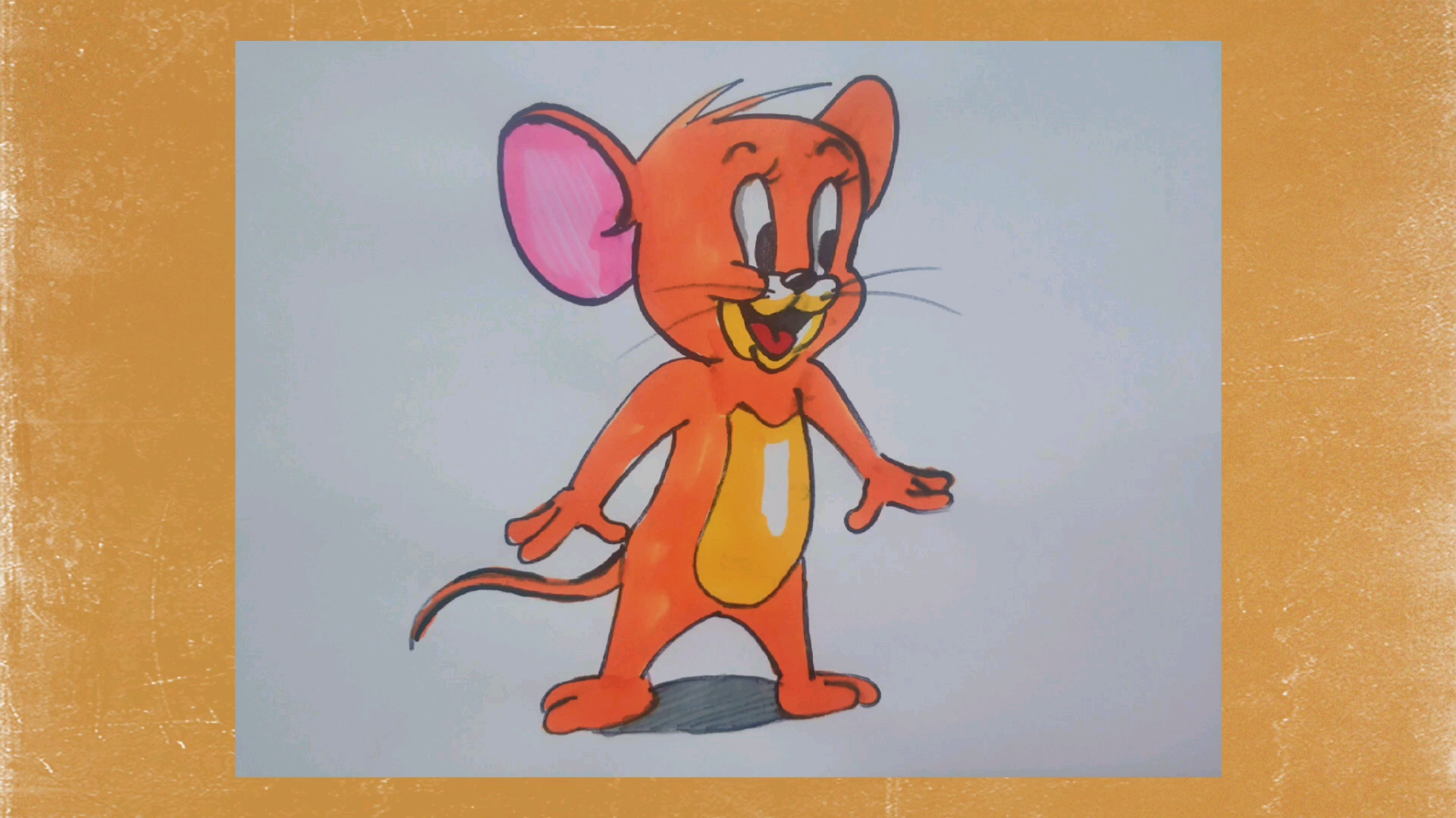 小灰鸭的简笔画(4)杰瑞鼠