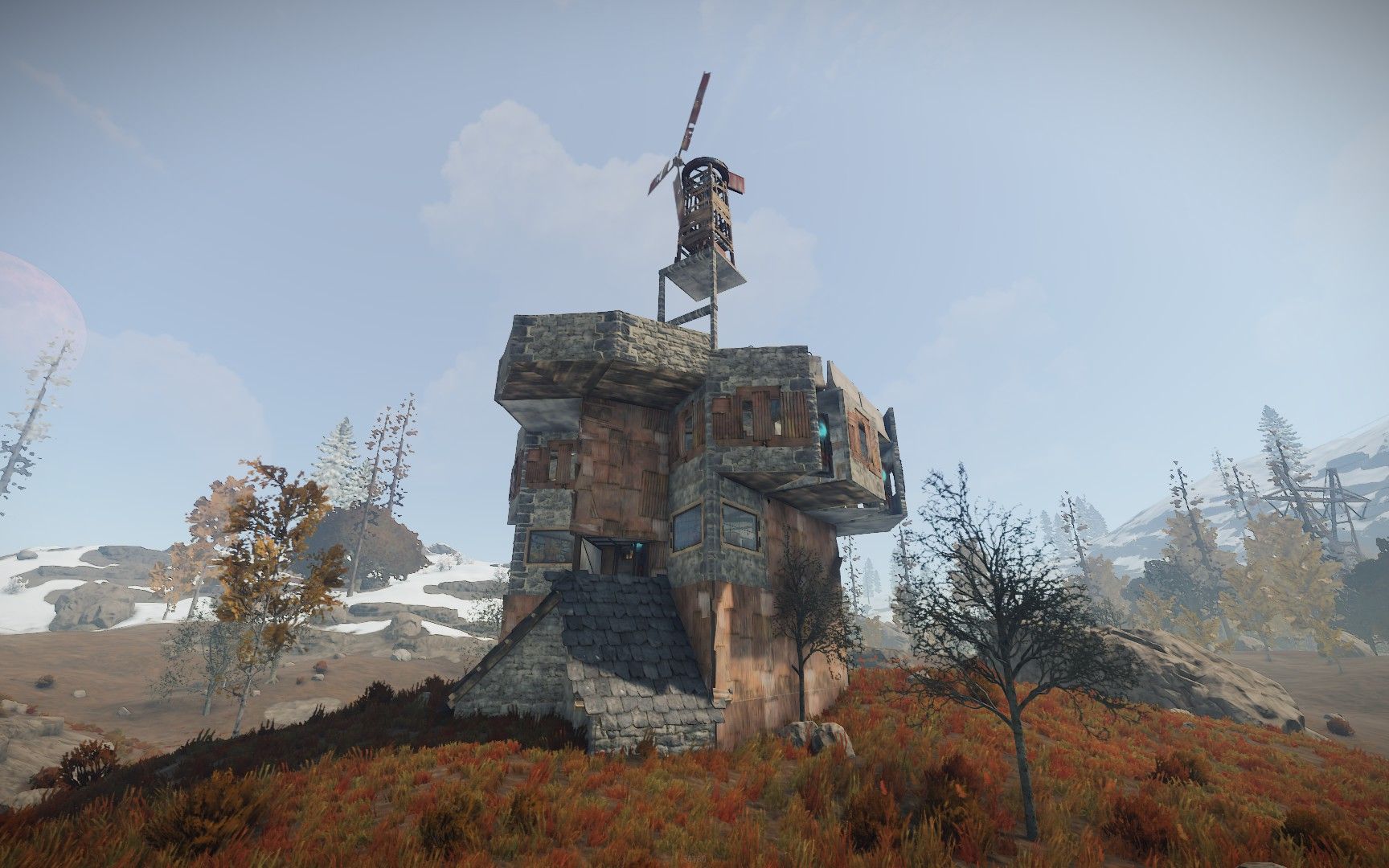 【stu超人天#rust建筑】三重防炸独狼房建筑