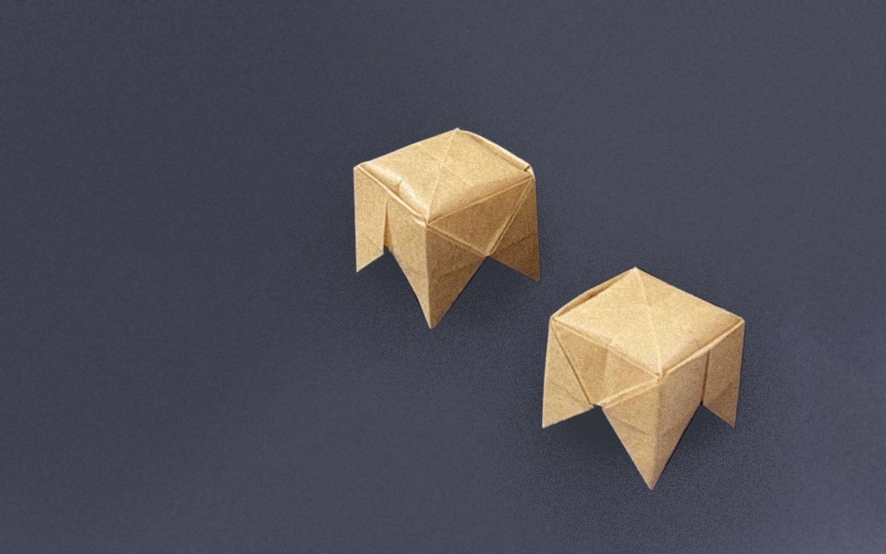 家居打造梳妆台补充-凳子折纸