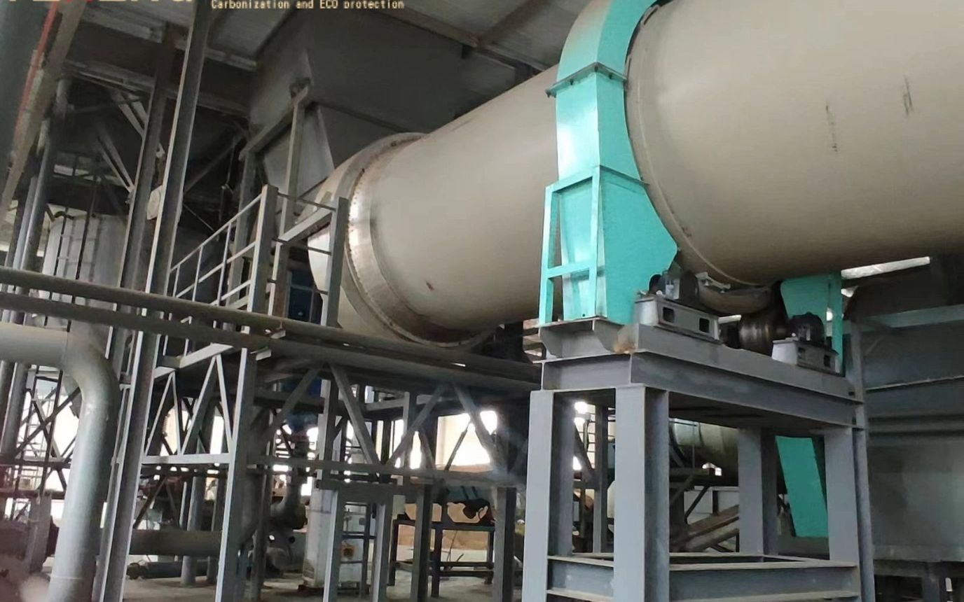 【碳化技术】稻壳炭化机设备运行现场照片无美颜实拍