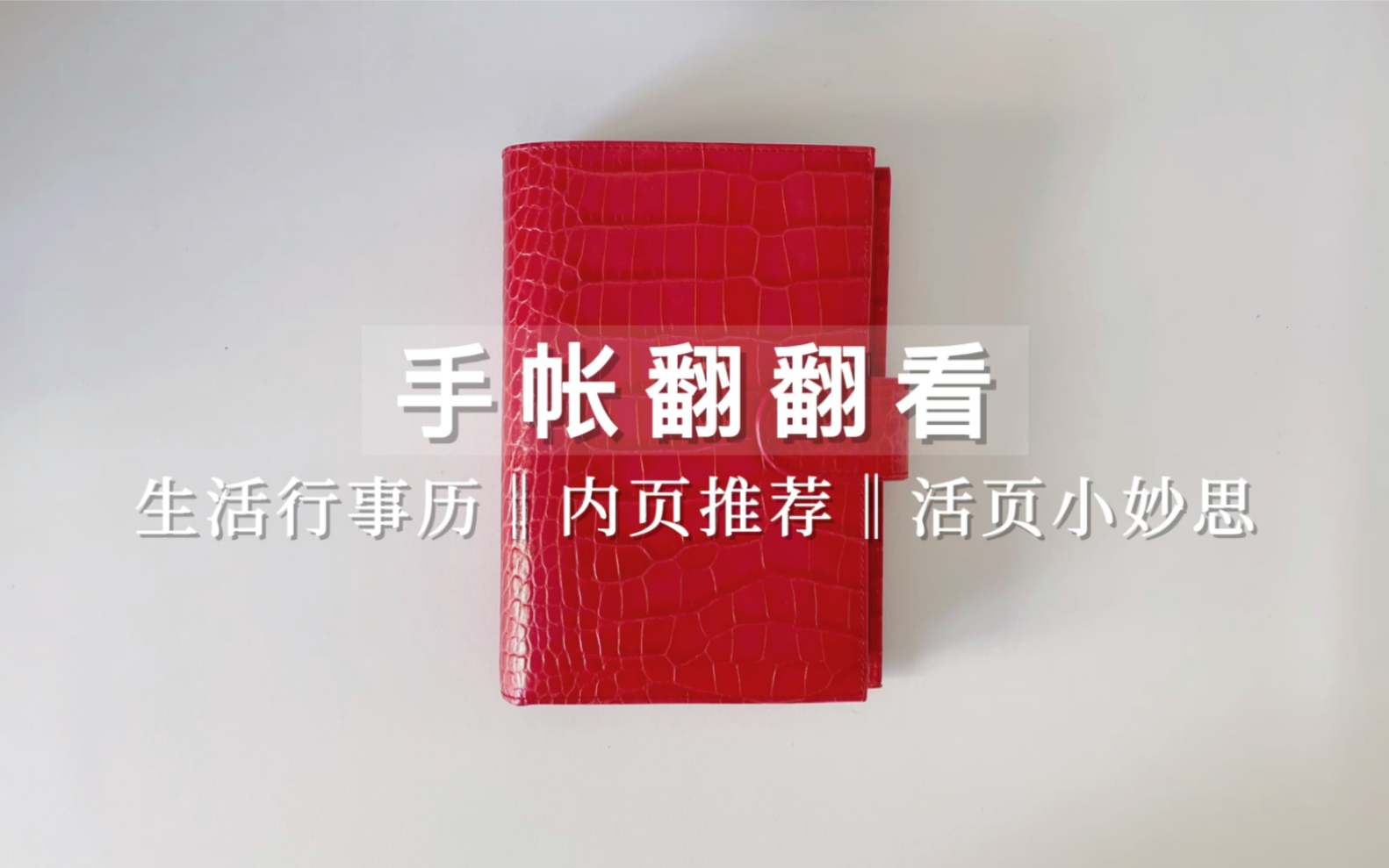 【手帐翻翻看】生活行事历‖内页推荐‖活页小妙思哔哩哔哩bilibili