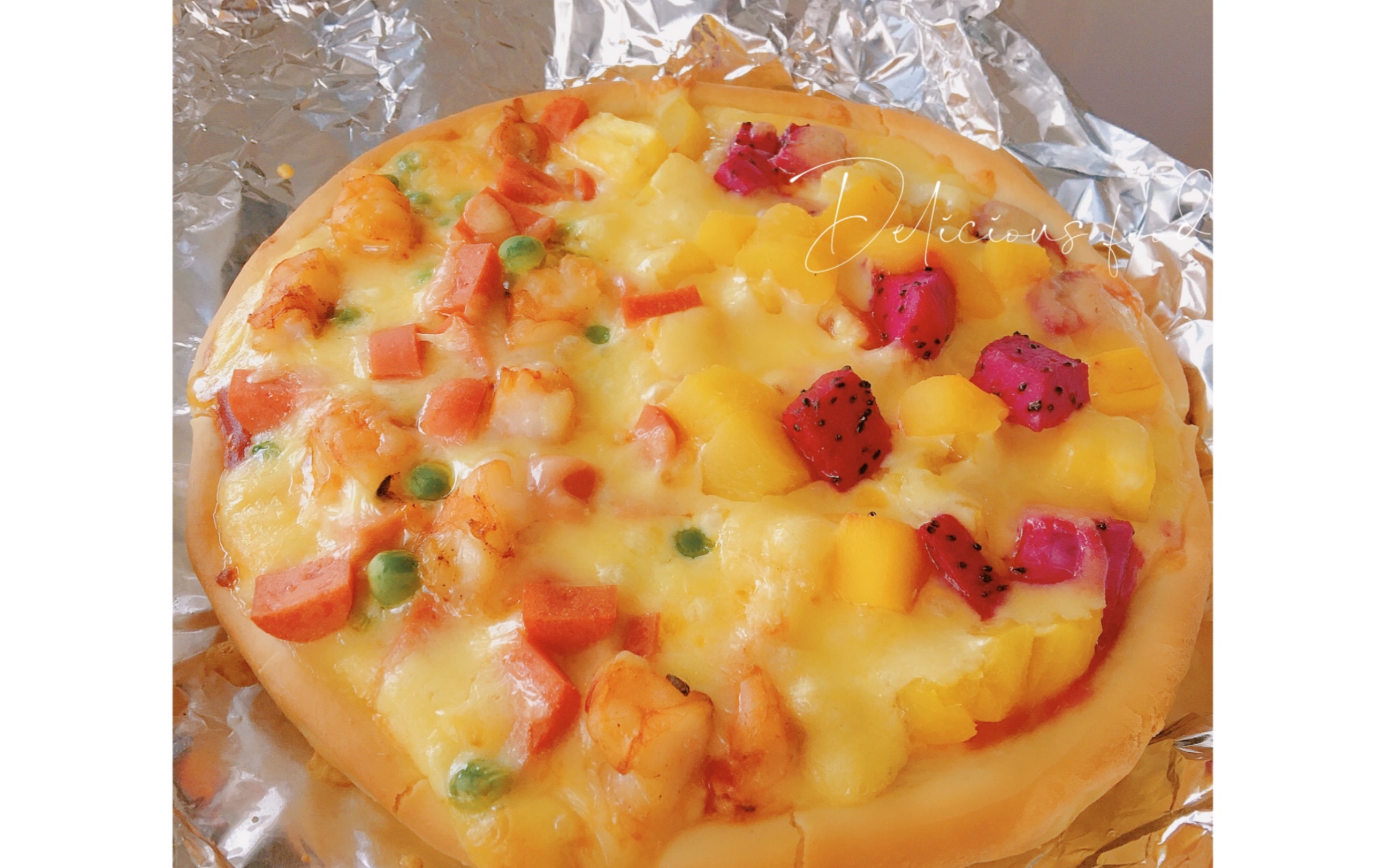 i love pizza【手工水果虾仁双拼披萨】_哔哩哔哩_bilibili