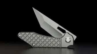 Download Video: BestechKnives 系列—— brassbrigade Tripper 钛合金M390  折刀