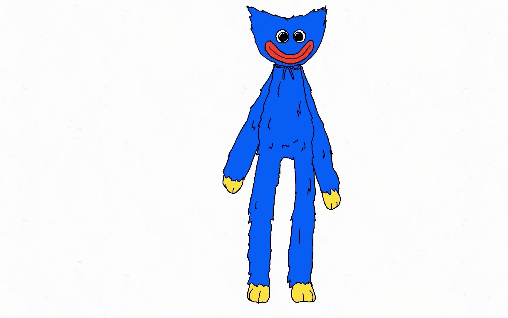 恐怖的大蓝猫怎么画图片