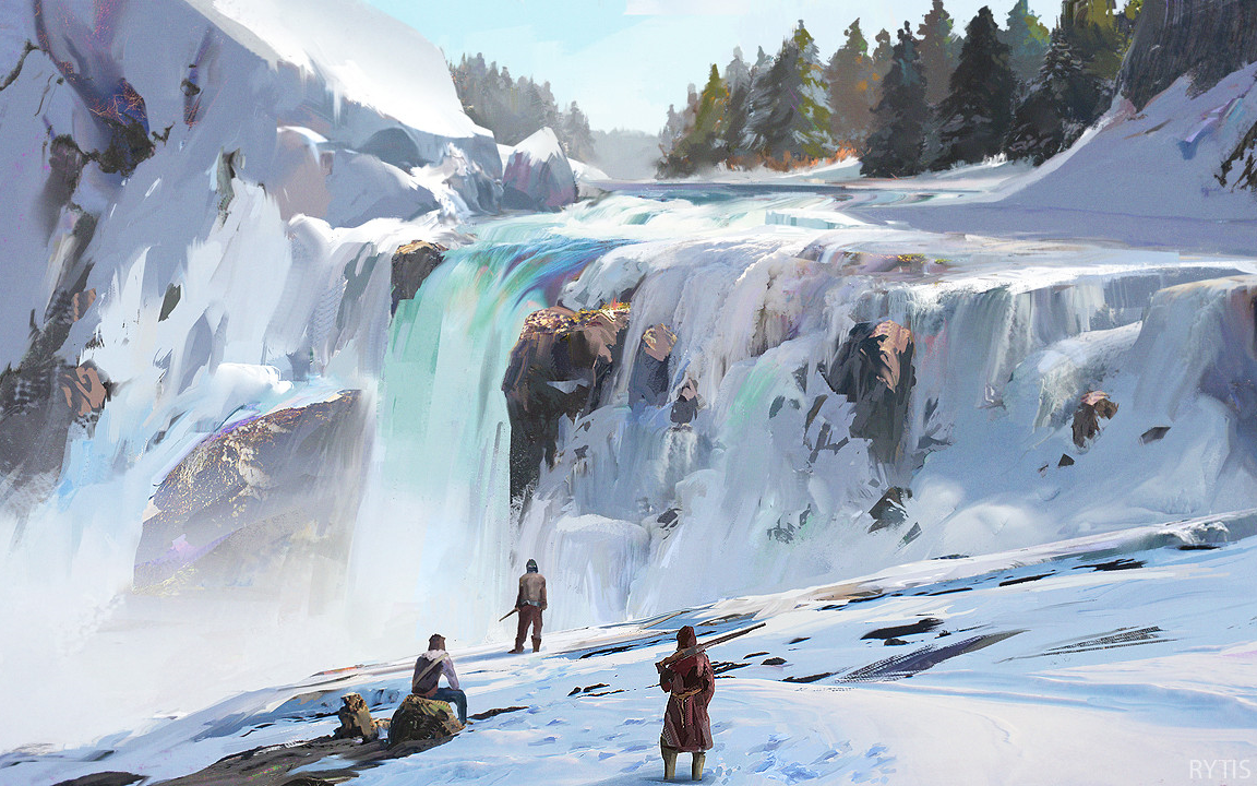 【零基础板绘教程】冬天到了 教你绘制厚涂雪景